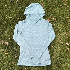 Nike Women's Heathered Blue Hoodie